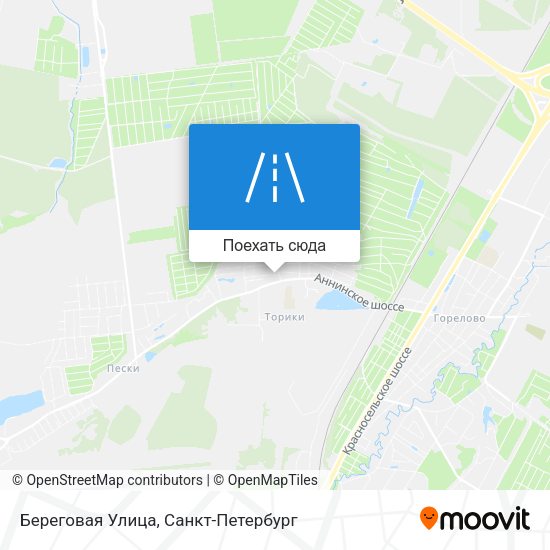 Карта Береговая Улица