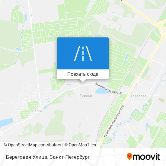 Карта Береговая Улица
