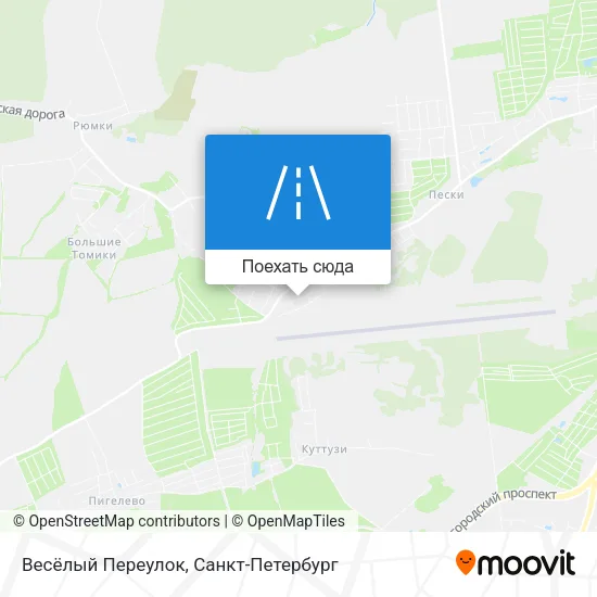 Карта Весёлый Переулок