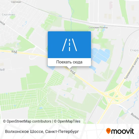 Карта Волхонское Шоссе