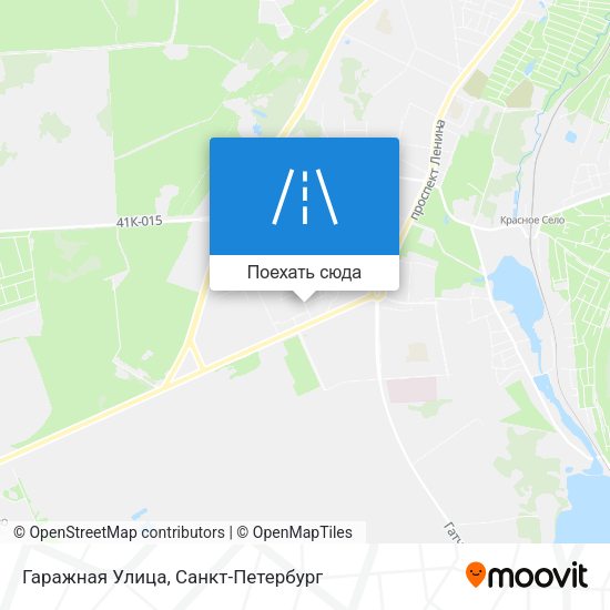 Карта Гаражная Улица