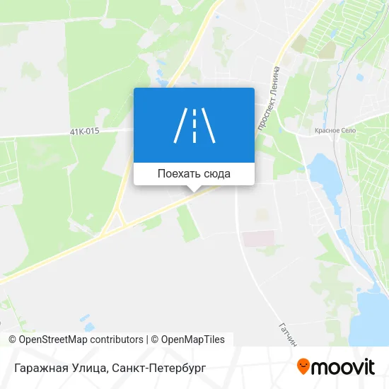 Карта Гаражная Улица