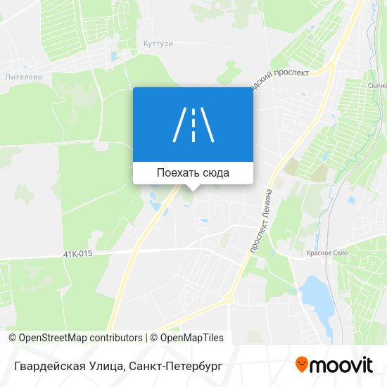 Карта Гвардейская Улица