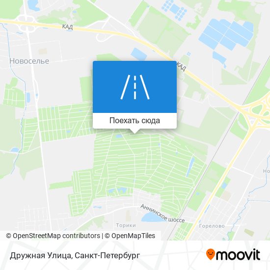 Карта Дружная Улица