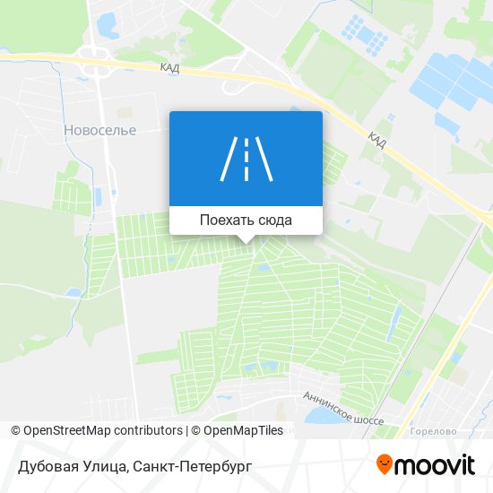 Карта Дубовая Улица