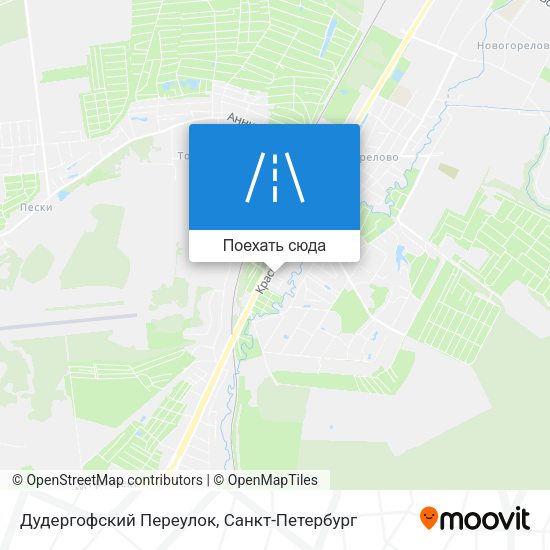 Карта Дудергофский Переулок