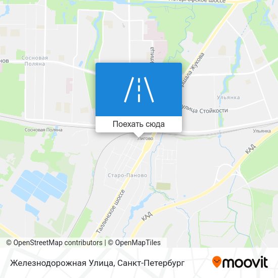 Карта Железнодорожная Улица