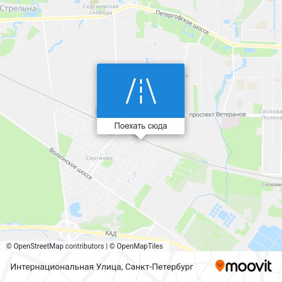 Карта Интернациональная Улица