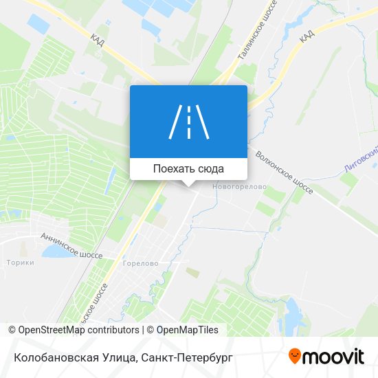 Карта Колобановская Улица