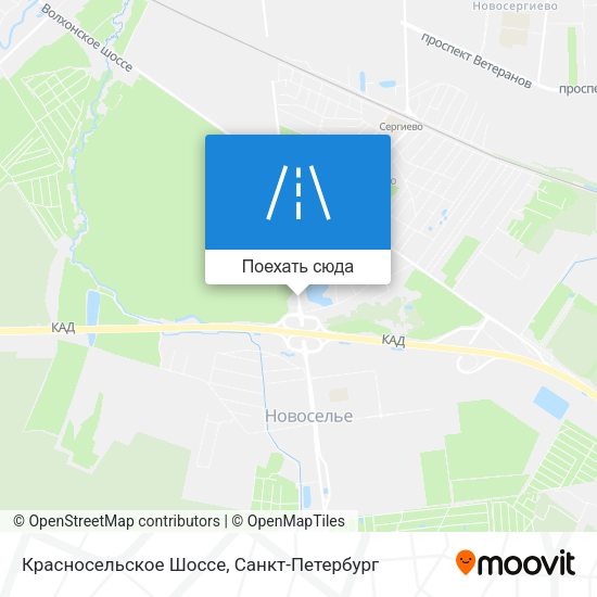 Карта Красносельское Шоссе