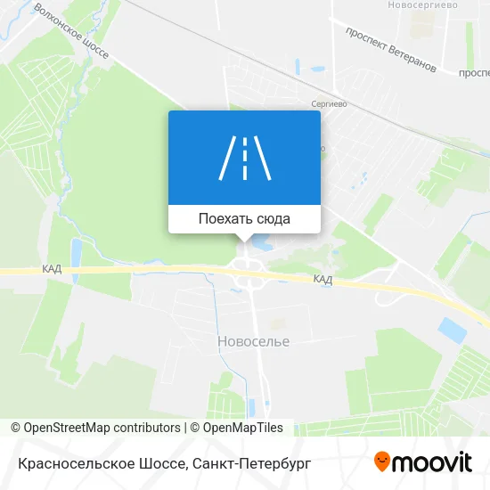 Карта Красносельское Шоссе
