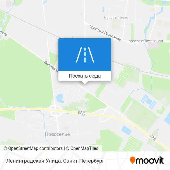 Карта Ленинградская Улица