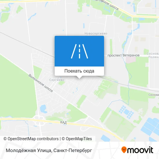 Карта Молодёжная Улица