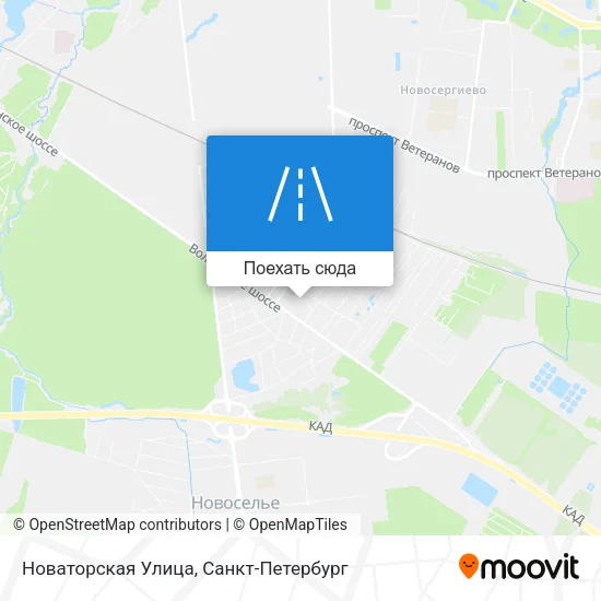 Карта Новаторская Улица