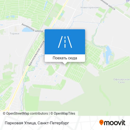 Карта Парковая Улица