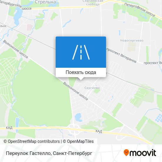 Карта Переулок Гастелло