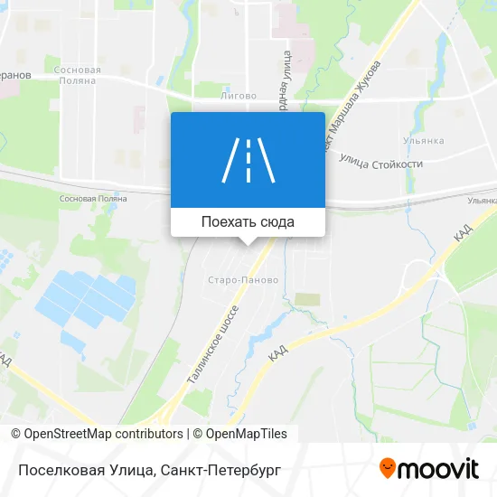 Карта Поселковая Улица