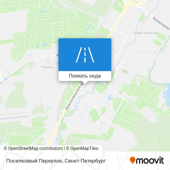 Карта Поселковый Переулок