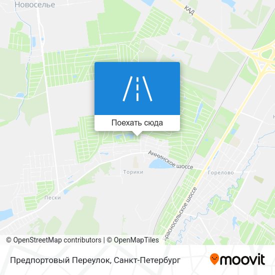 Карта Предпортовый Переулок