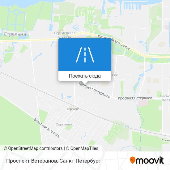 Карта Проспект Ветеранов