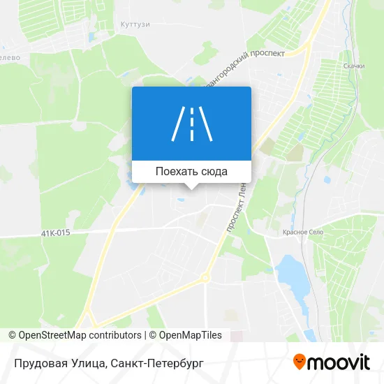 Карта Прудовая Улица