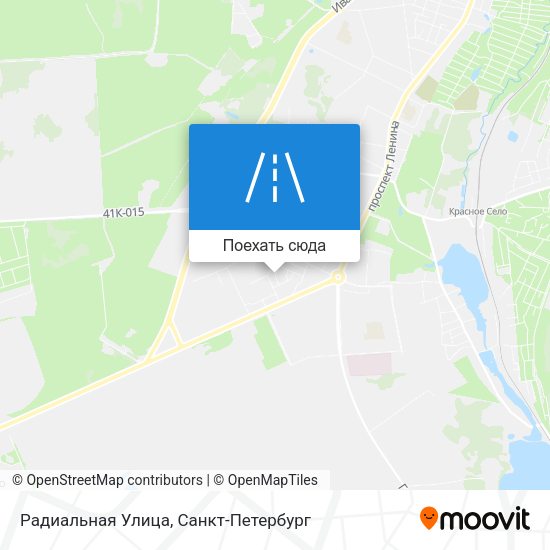 Карта Радиальная Улица