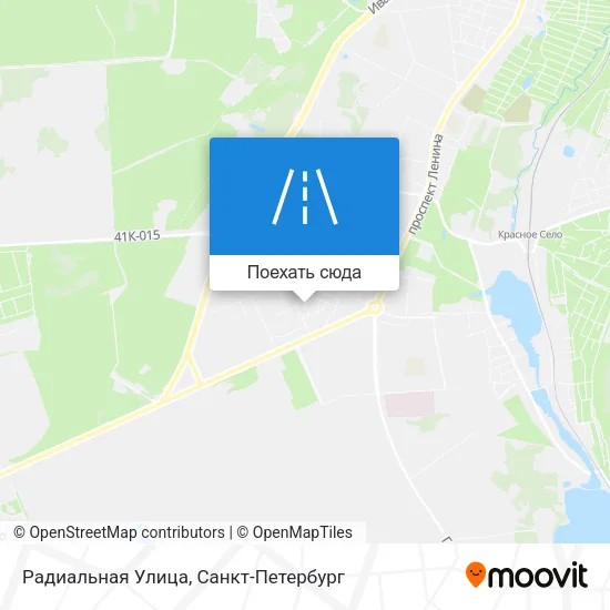 Карта Радиальная Улица