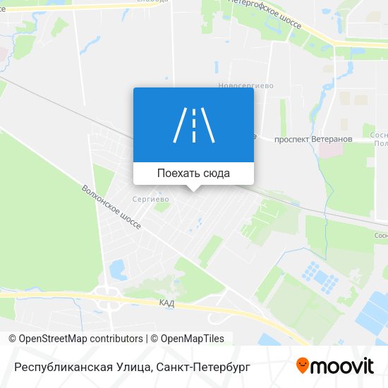 Карта Республиканская Улица