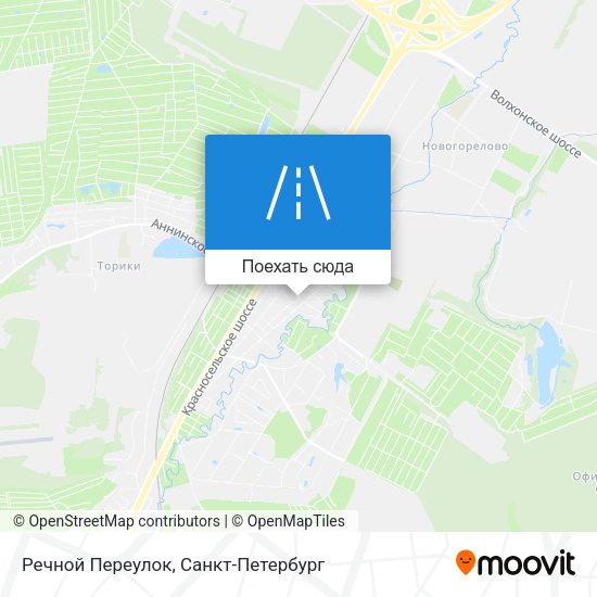 Карта Речной Переулок