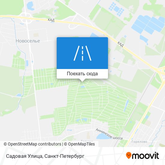 Карта Садовая Улица
