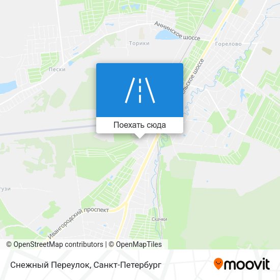 Карта Снежный Переулок