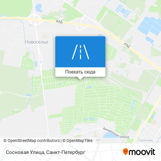 Карта Сосновая Улица