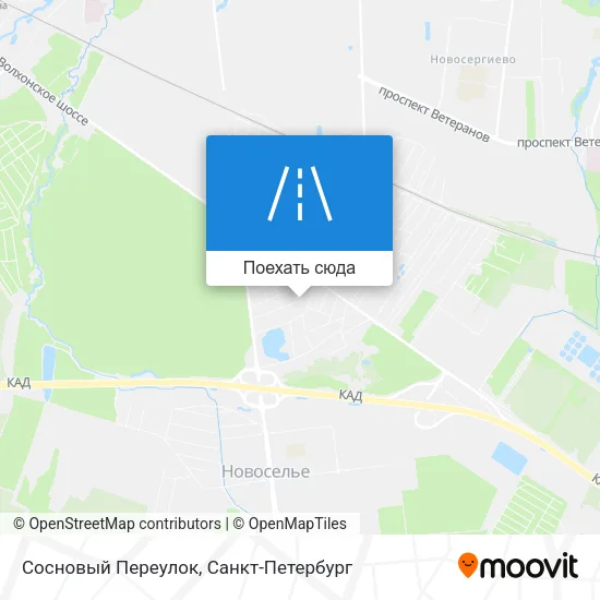 Карта Сосновый Переулок