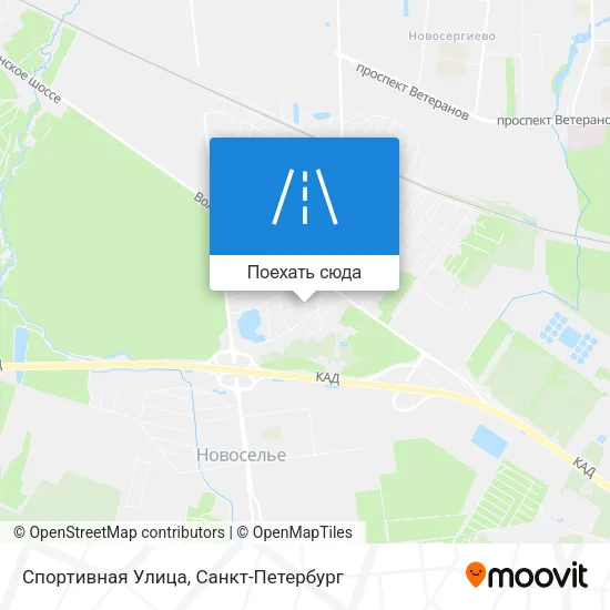 Карта Спортивная Улица