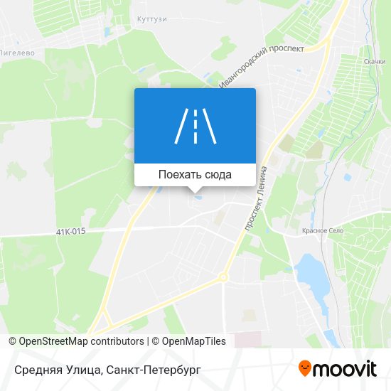 Карта Средняя Улица