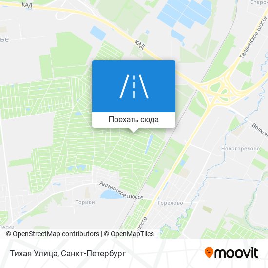 Карта Тихая Улица