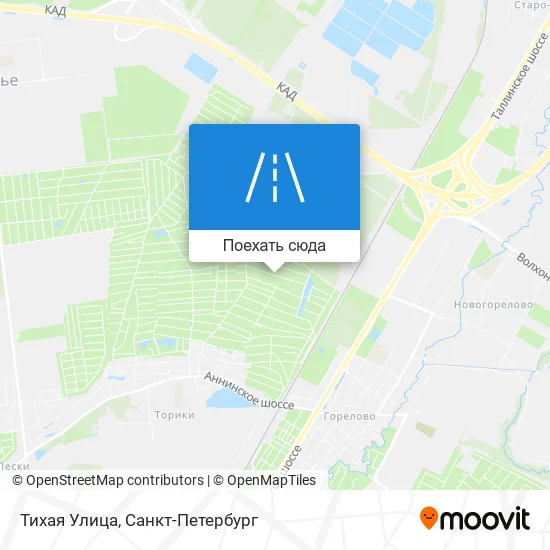 Карта Тихая Улица