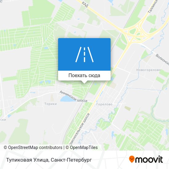 Карта Тупиковая Улица