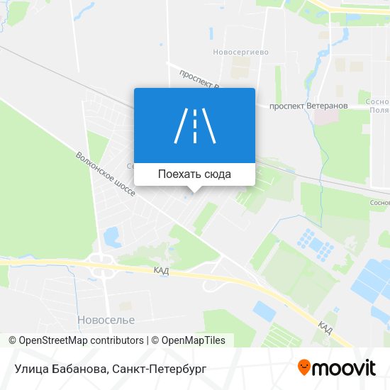 Карта Улица Бабанова