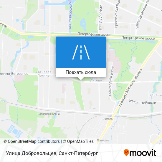 Карта Улица Добровольцев
