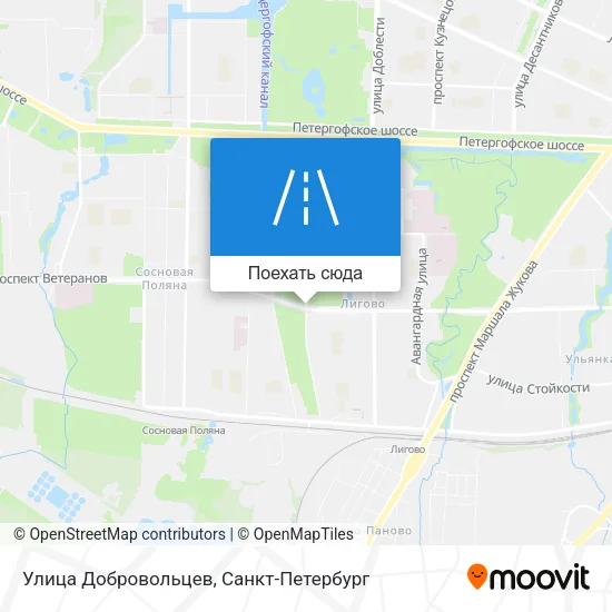 Карта Улица Добровольцев