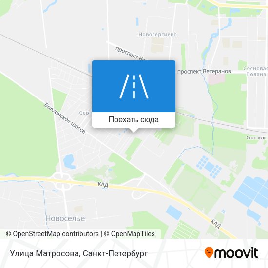 Карта Улица Матросова