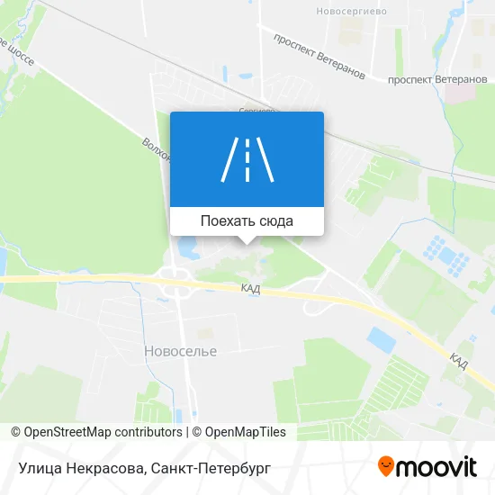 Карта Улица Некрасова