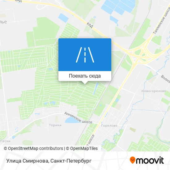 Карта Улица Смирнова
