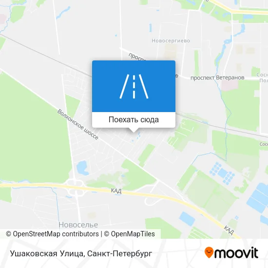 Карта Ушаковская Улица