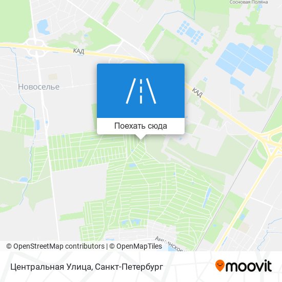 Карта Центральная Улица