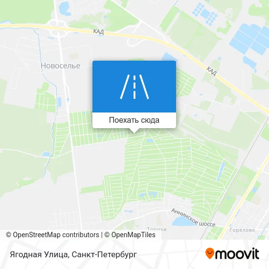 Карта Ягодная Улица