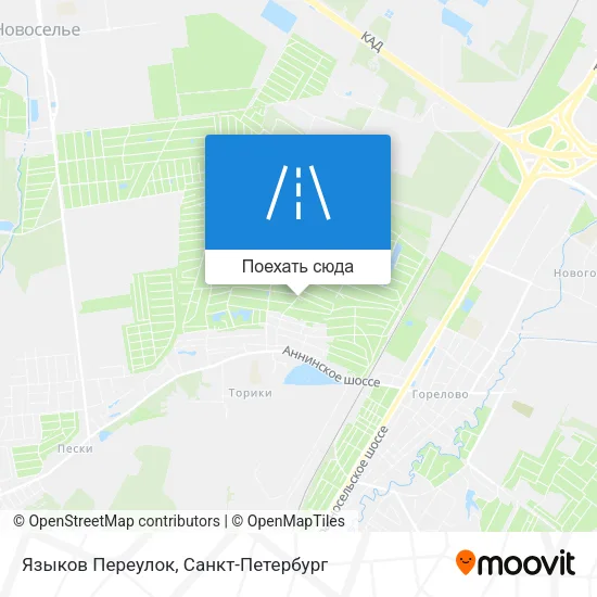 Карта Языков Переулок