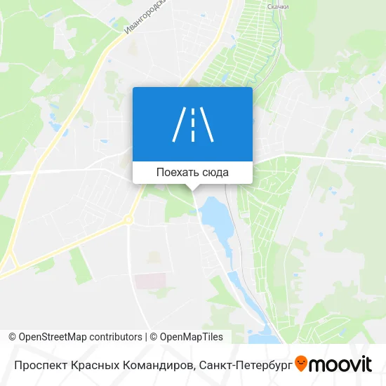 Карта Проспект Красных Командиров