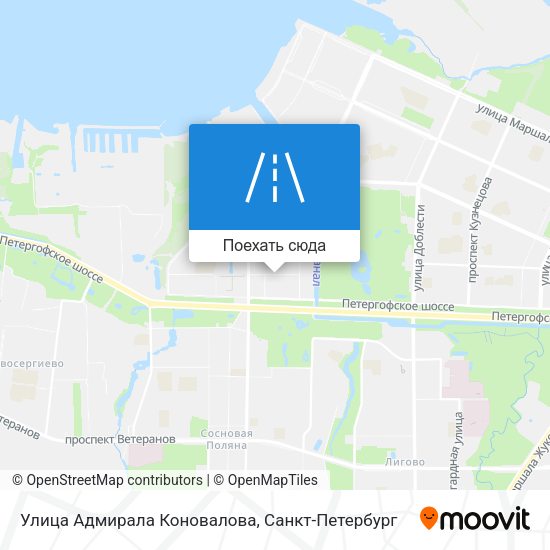 Карта Улица Адмирала Коновалова